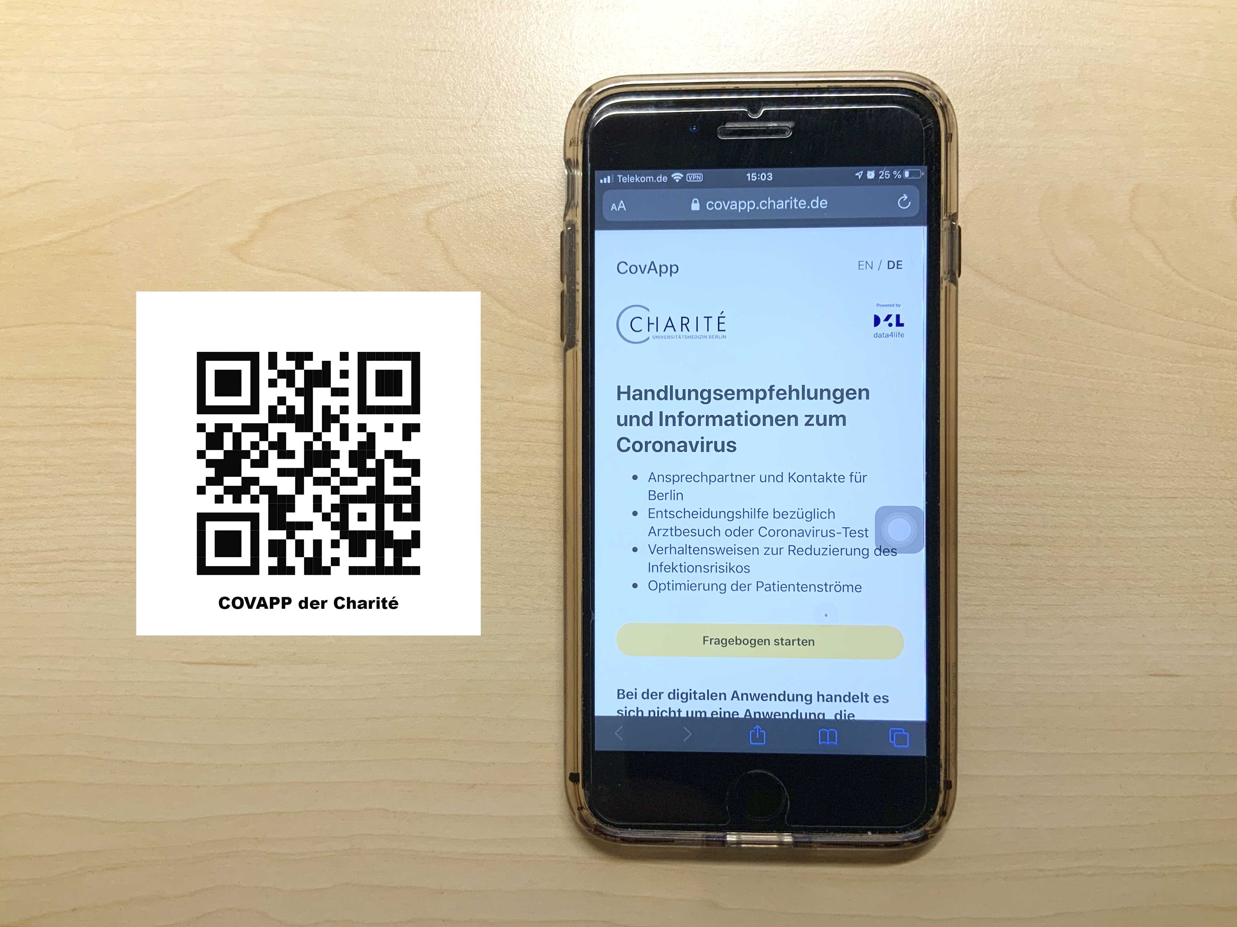 Saker Arbeitsmedizin -COVAPP zur Identifizierung möglicher Infektionen Saker Arbeitsmedizin -COVAPP zur Identifizierung möglicher Infektionen